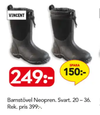 Bo Ohlsson Vincent Barnstövel Neopren 20-36 erbjuda