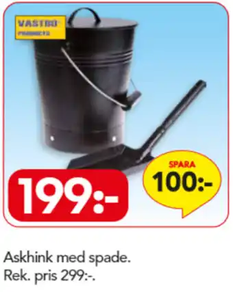 Askhink med spade