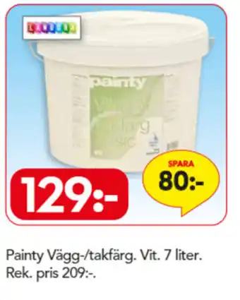 Bo Ohlsson Painty Vägg-/takfärg 7 liter erbjuda