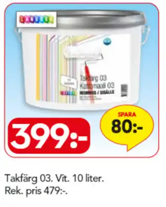 Bo Ohlsson Takfärg 03 Vit. 10 liter erbjuda