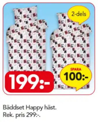 Bo Ohlsson Bäddset Happy häst 2-dels erbjuda