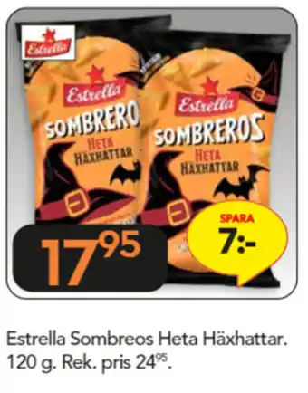 Estrella Sombreos Heta Häxhattar 120g