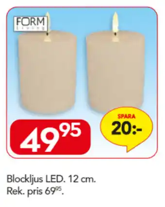 Bo Ohlsson Blockljus LED 12cm erbjuda
