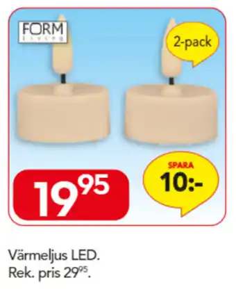 Bo Ohlsson Värmeljus LED 2-pack erbjuda
