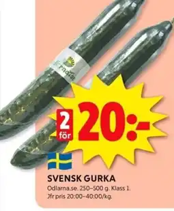 ICA Kvantum SVENSK GURKA erbjuda