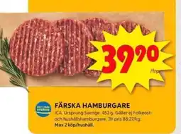FÄRSKA HAMBURGARE