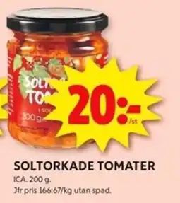 ICA Kvantum SOLTORKADE TOMATER erbjuda