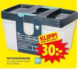 ICA Kvantum FRYS/MIKROBURK erbjuda