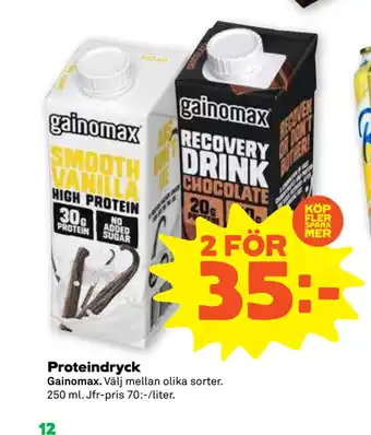 Stora Coop Proteindryck erbjuda