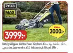Bo Ohlsson Ryobi gräsklippare erbjuda