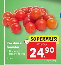 Lidl Körsbärstomater erbjuda