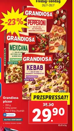 Grandiosa pizzor