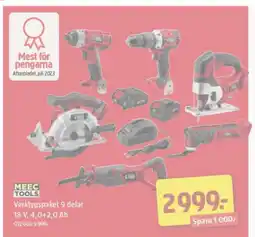 Jula Meec tools verktygsset erbjuda