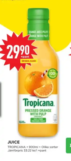 Willys Tropicana juice erbjuda