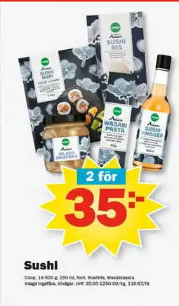 Pekås Sushi erbjuda