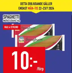 Matdax SPAGHETTI erbjuda