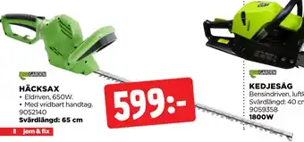 Jem&Fix HÄCKSAX erbjuda