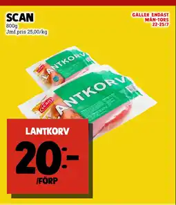 MatArket SCAN lantkorv erbjuda