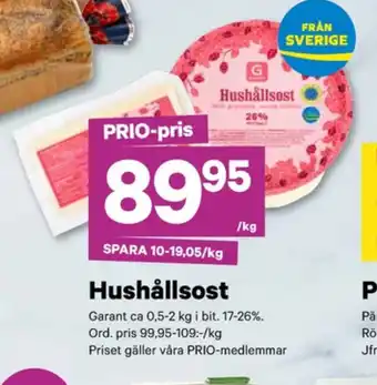 City Gross Garant hushållsost erbjuda