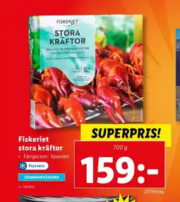 Lidl Fiskeriet stora kräftor erbjuda