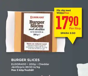 Willys BURGER SLICES erbjuda