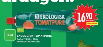 Willys EKOLOGISK TOMATPURÉ erbjuda