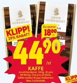 Ica Hajen Lagpris KAFFE erbjuda