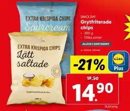 Lidl Grytfriterade chips erbjuda
