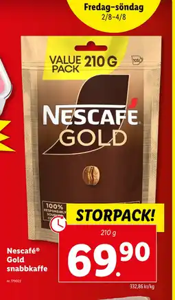 Lidl Nescafé Gold snabbkaffe erbjuda
