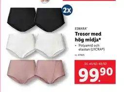 Lidl Trosor med hög midja erbjuda
