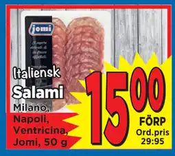 Supergrossen Salami erbjuda