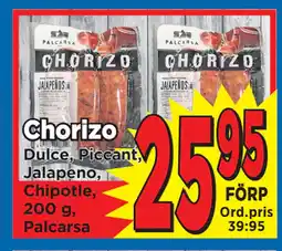 Supergrossen Chorizo erbjuda