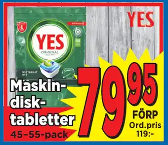 Supergrossen Maskindisktabletter erbjuda