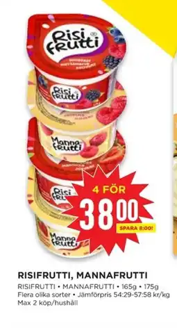 Willys RISIFRUTTI, MANNAFRUTTI erbjuda