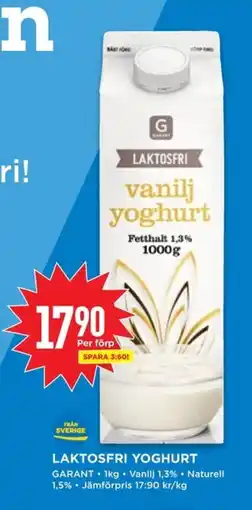 Willys LAKTOSFRI YOGHURT erbjuda