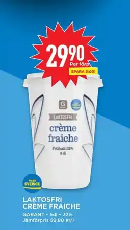 Willys LAKTOSFRI CRÈME FRAICHE erbjuda