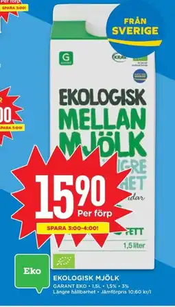 Willys EKOLOGISK MJÖLK erbjuda