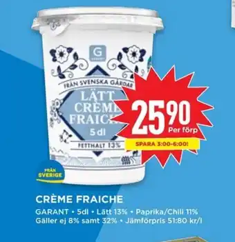 Willys CRÈME FRAICHE erbjuda