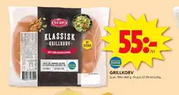 ICA Kvantum Scan grillkorv erbjuda