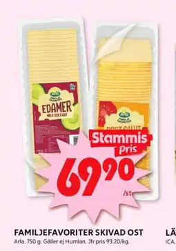 ICA Kvantum Arla skivad edamer erbjuda