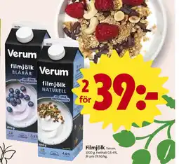 ICA Nära Verum filmjölk erbjuda