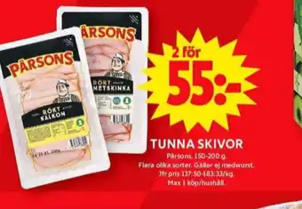 ICA Maxi Pärsons kalkon erbjuda