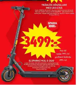 ICA Maxi E-way el-kickscooter erbjuda