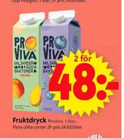 ICA Supermarket Proviva fruktdryck erbjuda