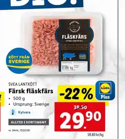 Lidl Svea lantkött fläskfärs erbjuda