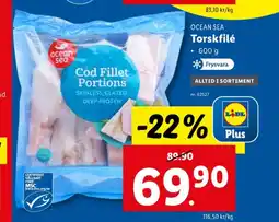 Lidl Ocean sea torskfilé erbjuda