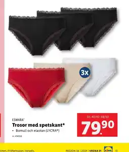 Lidl Esmara trosor erbjuda