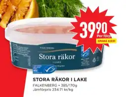 Willys Falkenberg seafood räkor erbjuda
