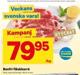 City Gross Benfri fläskkarré erbjuda