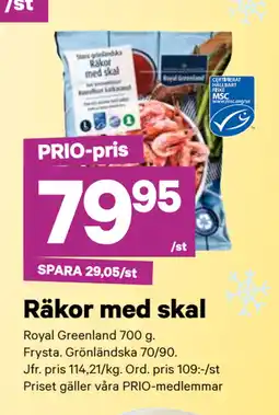 City Gross Räkor med skal erbjuda